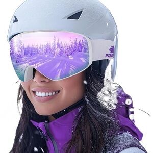 Ski Snowboard Goggles Magnetic Anti-Fog UV400